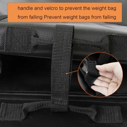 TEQIN Weight Sled Trainer Adjustable,Portable Carrying Resistance Sleds with 3 Weight Sandbags,Hold up to 30 Pounds,360°Sandbag Sled Trainer for Indoor Outdoor Sprinter Speed Training