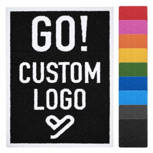 Yescom 4.3X6' Custom Tufted Logo Branding Turf Mat 0.6"H for Gym Sled Strip - size: 0.6"H-Customized Color & Logo(4.3'x6')