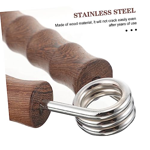 1pair Wooden Hand Gripper Kit Fitness Arm Strength Trainer Non-skid Grip for Home Gym Hand Exerciser for Strengthening Fingers Forearms for Workout Enthusiasts