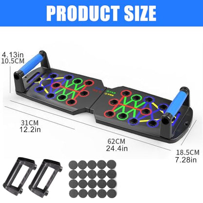Multifunctional Push Up Boards Press Board Equipment Pushup Stands Push Boards Exercise with Resistance Band Multifunctional Fitness - color: J