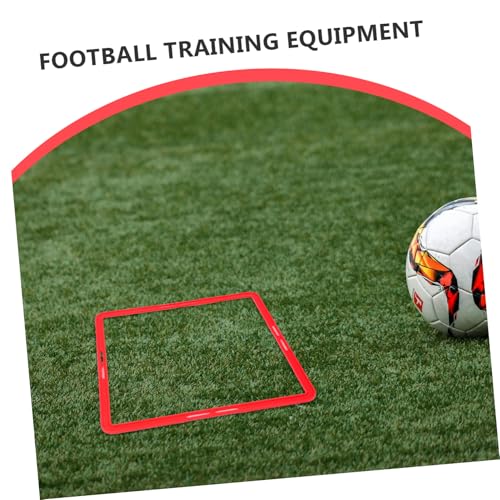 BESTonZON 6Pcs Professional Football Agility Training Rings Durable Reusable Speed Circles for Soccer Sports Drills Bright for Enhanced Visibility Grass