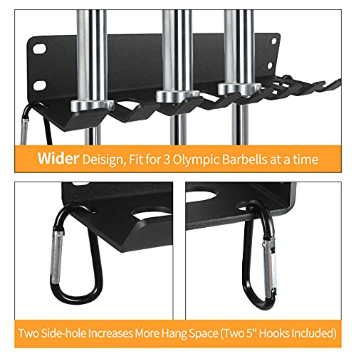Home Gym Storage - Heavy-Duty Barbell Holder, Kettlebells, Weight Bar, Workout Rack Equipment, Foam Roller, Jump Rope, Resistance Band