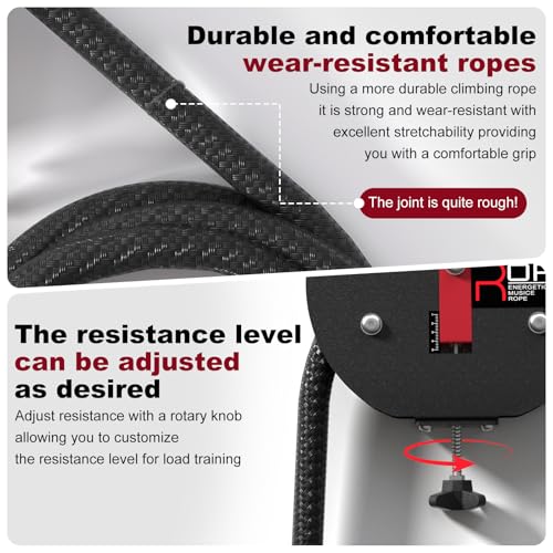 Endless Rope Trainer for Home Gym, Portable Infinity Ropes Machine with 14 FT Closed-Loop Nylon Rope, 66LB Max Resistance Full Body Workout for Beginners Fitness Enthusiasts Seniors