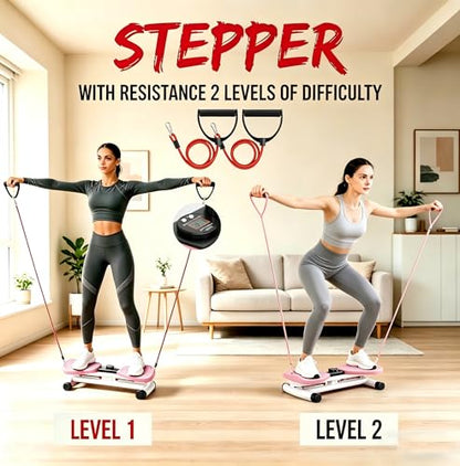 Waist Twister Machine Exercise, Ab Twister Board with the Smart LED Digital Monitor, Abs Workout for Slim Waist and Core Ab Exercise, Noiseless Home Gym Equipment for Women Men
