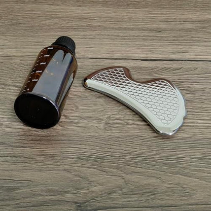 304Stainless Steel Gua Sha Muscle Scraper Scraping Massage Tool Kit,IASTM Tools, Great Soft Tissue Physical Therapy Used for Back, Legs, Arms,Neck (L-SD2B)
