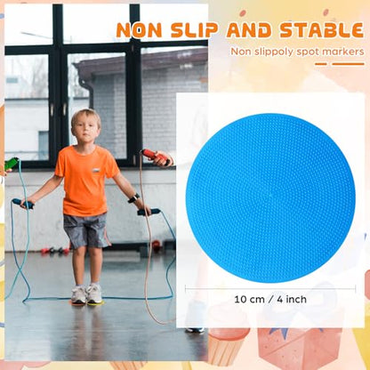 6 Pcs Poly Spots Markers Sports Training for Gym Floor Soccer Basketball Speed Agility Training Field Marking Equipment