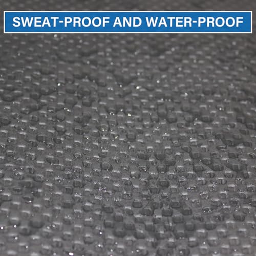 2PCS Fitness Equipment Mats and Floor Protector, Non-Slip Mat Rowing, Rowing Machine Bike Mat for Carpet & Hardwood Floors, Exercise Bike Mats (Two Pieces:36 * 12 inch)