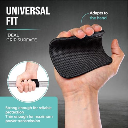 PULLUP & DIP Neoprene Grip Pads for Weightlifting [Set of 4], Workout Pads, The Alternative to Gym Workout Gloves, Gym Pads for Weightlifting & Calisthenics, No More Sweaty Gym Gloves