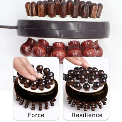 Body Massage Hammer,Telescoping Meridians Back Knock Massager,Detachable Heads Back Scratcher,Portable Gua Sha Massage Relaxing Tool