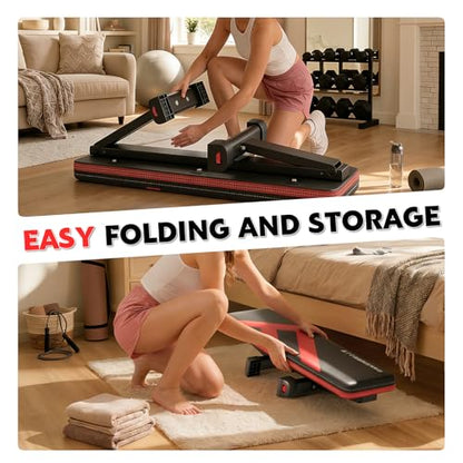 Flat Bench, 700LBS Capacity Widened Adjustable Footrests Foldable Flat Bench For Exercise Workout, Easy Assembly For Strength Training At Home Gym