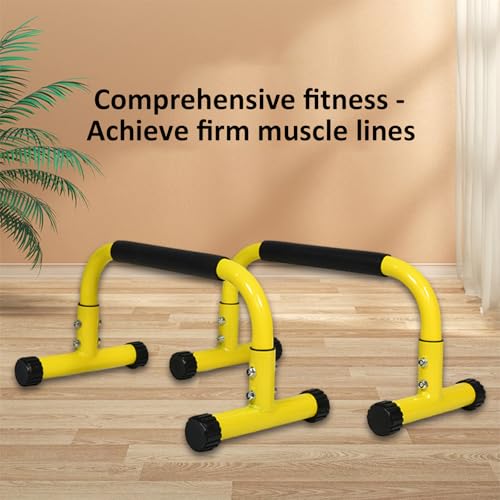 2X Steel Workout Stands for Various Exercises Including L Sit and Handstand Training Portable Dip Station