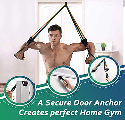 Heavy Duty Door Anchor for Exercise Bands - Secure Door Jamb Anchor System - No Damage, Larger Size