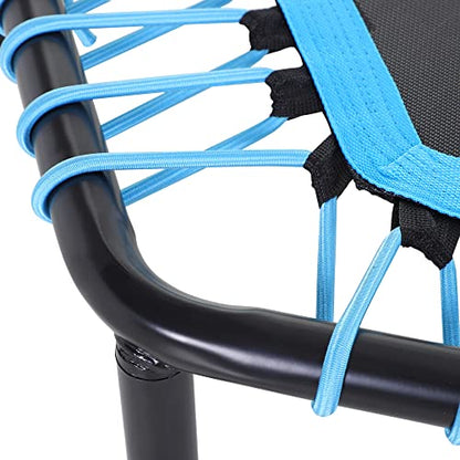 Soozier 48" Adult Hexagon Rebounder Trampoline Fitness Bungee Jumping Cardio Trainer Outdoor Bouncer Jumper Adjustable