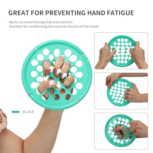ZHIAMZ Hand Exercisers for Strength, Hand Exercise Web, Finger Exercise - color: Light-Yellow