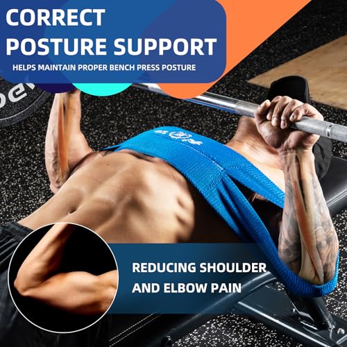 MANUEKLEAR Bench Press Band, Sling Bench Press Band for Men and Women Power Weight Lifting Fitness - Push Up Exercise Assistance Bench Block Increase Strength Gym Workout Equipment