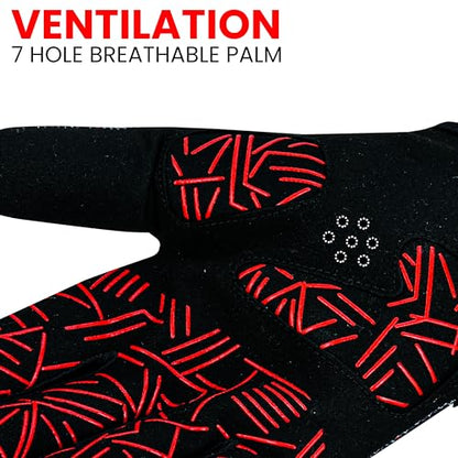 Baseball Batting Gloves for Youth Adult Kids Boys Softball - color: RED, size: Youth Large