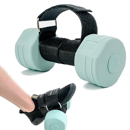 Feet Dumbbell Attachment, Tibialis Trainer Ankle Straps for Feet Weight Lifting Shin Splint, Hamstring Curls, Leg Curl Attachment at Home Gym Equipment