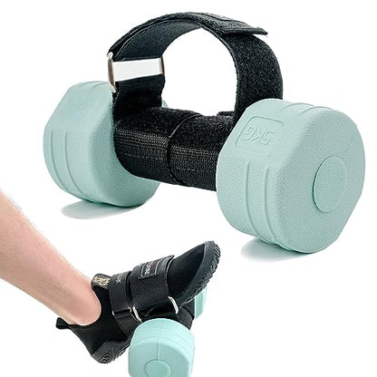 Feet Dumbbell Attachment, Tibialis Trainer Ankle Straps for Feet Weight Lifting Shin Splint, Hamstring Curls, Leg Curl Attachment at Home Gym Equipment
