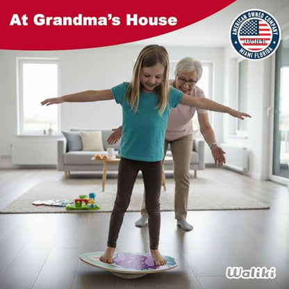 Wood Balance Board | Ages 3-8 | Toddlers and Kids |
