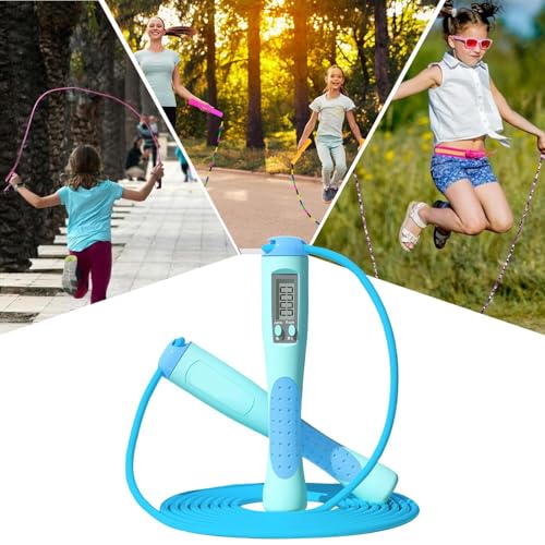 Skipping Rope with Counter, 2.8m Smart Skipping Rope with Counter, Smart Jump Rope, Adjustable Digital Counting Jump Rope, Jump Ropes for Fitness, Digital Jump Rope for Home Gym, Fitness Exercise