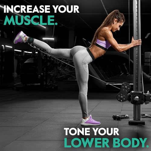 Ankle Strap for Cable Machine – Premium Padding and Comfort for Cable Exercise Machines, Cable Exercise Attachment for Home & Gym, Glute Workouts - Kickbacks, Leg Extensions, Hip Abductors