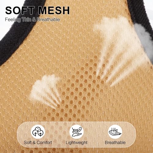 BINGPET Small Dog Harness, No Pull Step-in Puppy Pet Vest, Beige - color: Beige, size: S (NECK: 12", CHEST: 14"-18")