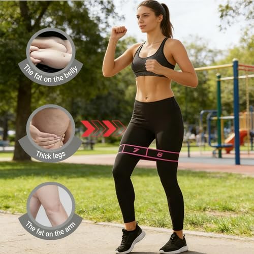 Elastic Yoga Stretching Strap with Loops, 3Pcs Yoga Strap Numbered Resistance Band 8 Segment Pilates Stretching Band for Physical Dance Stretch Pilates Resistance Bands (Pink + Blue + Purple)
