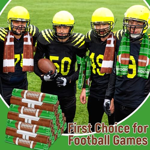 30Pcs Football Cooling Towels for Neck and Face 40 x 12 Inch Football Sports Team Gifts Workout Ice Towel for Gym Sweat Microfiber Breathable Chilly Bulk Neck Wraps for Athletes Camping Travel Yoga - style: Football