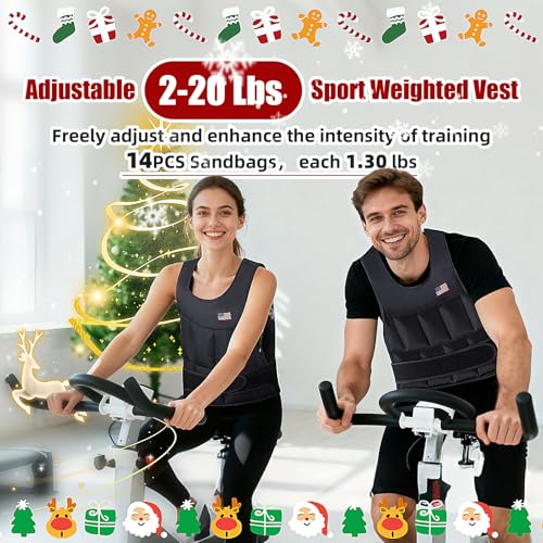 Adjustable Weighted Vest for Men Women,2-30 Lbs Adjustable Weighted Vest with Straps Womens Running Weight Vest for Walking Strength Training Fitness - size: Adjustable 2-20 Lbs