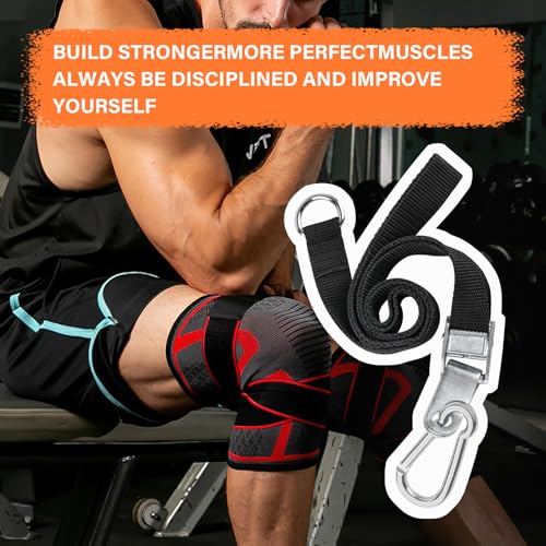 42'' Adjustable Squat Straps Compatible With Bowflex Xtreme 2 SE Home Gym Accessories, Squat Bar Lat Tower Straps Attachment Also Fit for Most Home Gym Cable Extensions