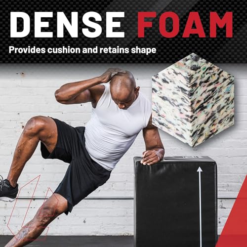 Lifeline Fitness 3-in-1 Foam Plyo Box - Exercise Equipment for Home Gym - Plyometric Jump Box Set for Crossfit, HIIT, Jump Training, Jump Trainer - style: Large
