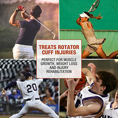 Flex Fitness Body Bar for Physical Therapy & Rotator Cuff Relief - Shoulder Rehabilitation Tube for Baseball & Exercise Stick - Mobility Training Stick for Home Workout