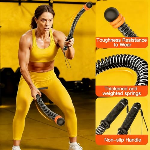 Adjustable Ropeless Battle Ropes Trainer, Ropeless Battle Ropes for Full Body Workout, Home Gym Strength Training, HIIT Cardio, Arm Toning and Fat Burning Exercise Equipment, Black+Wristbands+Towel - color: Black+wristbands+towel