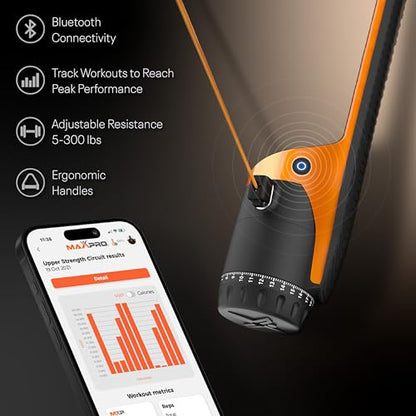 MAXPRO Fitness: Cable Home Gym | Smart Connect - color: Sport Orange