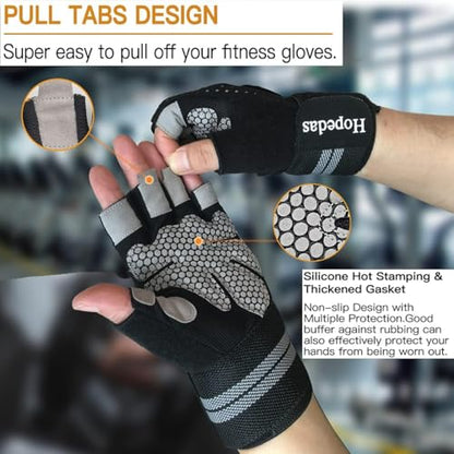Workout Gloves Weight Lifting Gloves Palm Support Protection for Men Women, Exercise Gloves Sports for Training, Fitness, Gym,