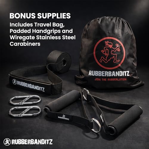 Resistance Bands Workout Kit | Exercise Bands, Door Anchor, Handles, Carry Bag, Straps | Resistance Training, Physical Therapy