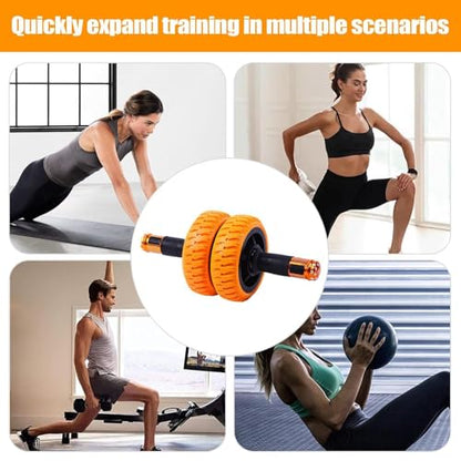 Ab Roller for Men, 6 Inch Training Wheel, Portable Home Gym Exercise Equipment for Abs Workout, Beginner Travel Office Outdoor Use
