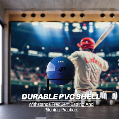 Simple Plyometric Weighted Ball | Baseball & Softball Training Ball | Arm Strength & Pitching | Durable PVC Shell with Sand Fill - size: 16oz