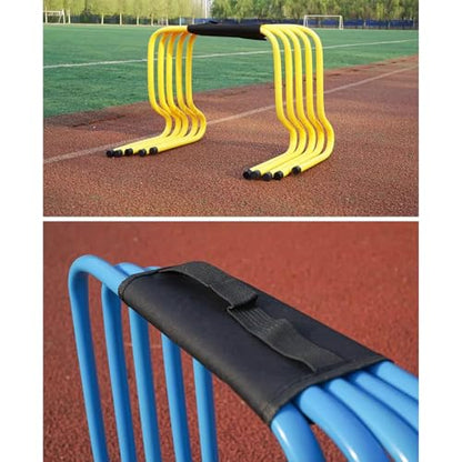 5 PCS Speed Training Hurdles Fitness & Speed Training Equipment,Agility Hurdles Training Equipment,Indoor Outdoor Sports Practice Hurdles with Carry Strap