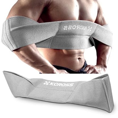 KCROSS Bench Press Band for Men and Women, Weight Lifting Bench Press Band, Push Up Exercise Bench - color: Grey, size: L(9.5in)