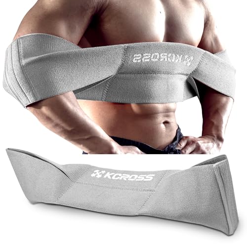 KCROSS Bench Press Band for Men and Women, Weight Lifting Bench Press Band, Push Up Exercise Bench - color: Grey, size: M(7.6in)