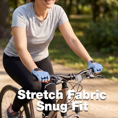 Workout Gloves for Women Lightweight Sweat-Wicking Breathable Gym Gloves with Silicone Grip, Padded Palm for Light Training Dumbbells, Cycling, Yoga, Pilates, Everyday Fitness