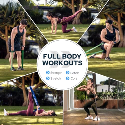 Level Up Your Pull-Ups, Glutes & Full Body Strength with Long Resistance Bands and Non-Slip Mini Loop Bands – Durable Fitness Band Set for Assisted Pull Ups, Booty Workouts & Total Body Training