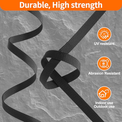 BEYOURD Buckle and Strap Set 3/8", 10 Yards Webbing Strap, 10-Pack Dual Adjustable Side Release Plastic Buckles, 20 Tri-Glide Slider Clips, Black (3/8 Inch Combo Set) - style: 3/8" Combo Set