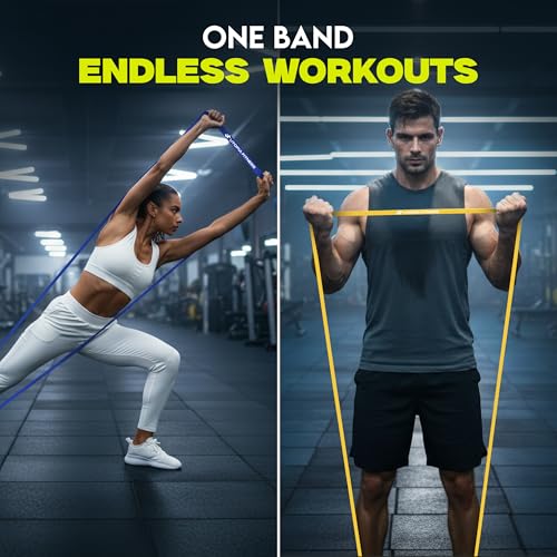 Utopia Fitness Pull Up Bands, Pull Up Resistance Bands Set of 5, Heavy Duty Pull Up Assistance Bands 8-125 lbs, Resistance Bands for Working Out, Strength Training, Physical Therapy for Men & Women