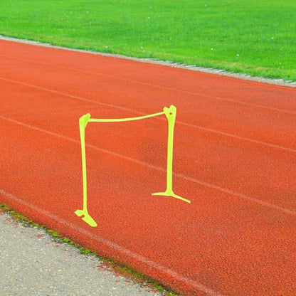 TEHAUX Adjustable Height Soccer Training Hurdle Agility Speed Hurdles Foldable Plastic Football Training Equipment for Athletic Agility Drills