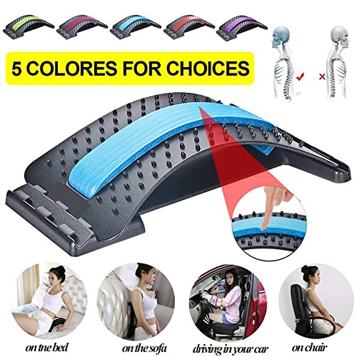 Plantar Fasciitis Relief Back Stretcher Posture Massager for Back Relaxation Pain Relief Back Massager Magic Stretcher Fitness Stretch Equipment(Green) - color: Green