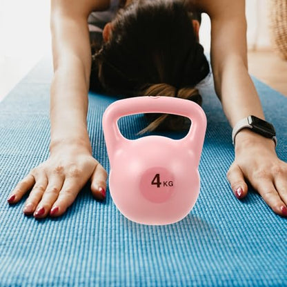 INOOMP Water Fillable Kettle Bell Dual Handle Fitness Training Dumbbell for Women Portable Yoga Hand Weight Adjustable Workout Equipment