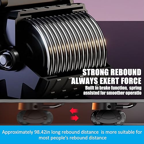 Elbow Support Automatic Rebound Abdominal Wheel，Ab Roller for Abdominal Exercise Machine，Abs Workout Equipment，Dolly Core Strengthening Trainer Fitness Belly Training