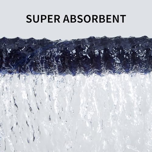 6 PC Microfiber Hand Towels for Bathroom, 16"x30",Navy Blue - color: Navy Blue